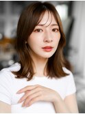 ☆レイヤーカット毛先ワンカールくせ毛風カール薄めバングデジパ