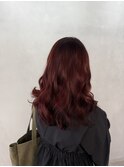 ボルドー　暗髪カラー　8/2