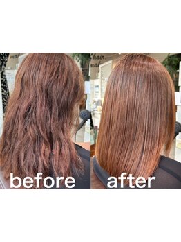 【クチコミ感動の声続出!!】【毛髪診断師】が毛髪内部まで診断、精度の高い薬剤選定と補修技術でツヤ髪へ◎