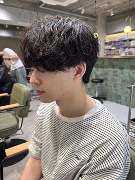 ゼスト リル 新宿(ZEST lill) シャドウパーマ くせ毛風 新宿 塩澤太一