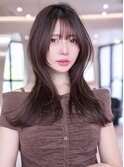 20代30代大人かわいい暗めカラーフェイスレイヤーくびれミディ
