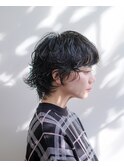 ショートウルフ#パーマ#レイヤーカット#黒髪ショート#浜松#浜北