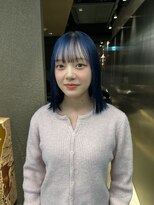 エン 栄店(enne)&nbsp;ネイビーブルーボブ