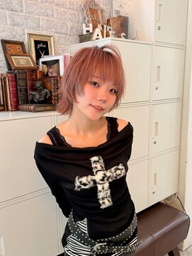 ヘアー アレス(hair ales) ハッシュウルフ　ウルフボブ　ハッシュカット
