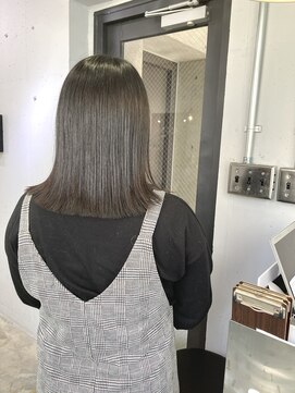 切りっぱなし×髪質改善トリートメント【lok  高田馬場】