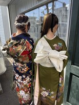 上町美容室&nbsp;成人式ヘアセット＋着付け