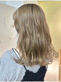20代30代40代 オリーブグレージュ/大人ガーリー似合わせカット