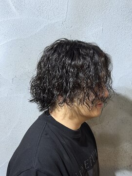 ニアウ 高崎店(Niau) MEN’S HAIR/波巻きツイストスパイラル/リバースセンターパート