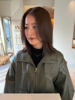 マイン(mine)&nbsp;オリーブベージュカラー　ベージュカラー　透明感カラー