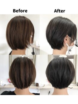 ヘアースペース リアン(HAIR SPACE Rien)の写真/1人1人の骨格と髪質に合わせ、小顔カット+収まりのいいポイントでカットしていきます!