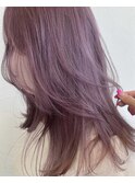 くすみピンク×レイヤー30代/40代/50代