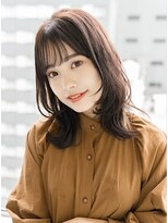 トッカ 三宮ANNEX(tocca) 【tooca三宮ANNEX】ナチュラルブラウンカラーレイヤーミディ