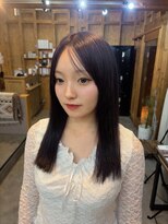 アフターニュース 新潟(afternews) チェリーブラウン/ブリーチなし/透明感カラー/髪質改善/駅南
