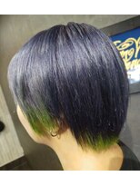 フェイスヘアーデザイン(Faith Hair Design) 青紫×黄緑