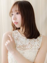 カバーヘア ブリス 戸田公園西口店(COVER HAIR bliss)&nbsp;ブリーチなしハッシュカット艶感ストレートミディアム20代30代X