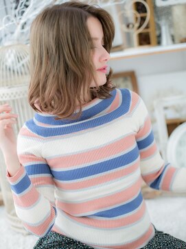 モッズヘア 越谷(mod's hair) *+mod's越谷+*大人フェミニン♪アシンメトリーラフミディa