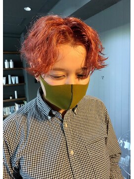 バロウ(BURROW) お客様スナップ　ピンクパーマ