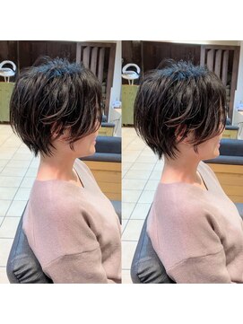 ネオリーブ モカ 川崎チネチッタ店(Neolive mocca) 大人かわいい小顔ひし形ショートボブ30代40代50代川崎