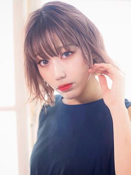 ミュート 原宿店(mute) 【mute原宿】外ハネボブ×スモーキーグレージュ