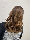 オレンジみ消しブルージュカラー/ハイトーン/ブリーチなし