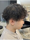 メンズマッシュパーマツイストスパイラルパーマ波巻きパーマ