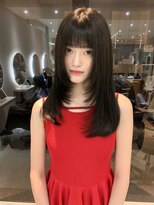 顔周りレイヤー＊髪質改善＊ブラック【ZinaCENTRAL】
