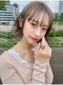 王道かわいい◎ブリーチ無し透明感ミルクティーベージュ☆