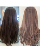 イーストハムアネーロ(EAST HAM anello)&nbsp;髪質改トリートメントカラー♪[ビフォーアフター]