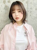 ハローバイシー 仙台(Hello by Sea)&nbsp;美髪ショート×顔周り前髪カット/ピンクブラウン[仙台]