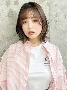 ハローバイシー 仙台(Hello by Sea) 美髪ショート×顔周り前髪カット/ピンクブラウン[仙台]