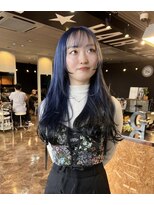 グランツ ヘアーデザイン(GLANZ HAIR DESIGN)&nbsp;ネイビー×ブラック