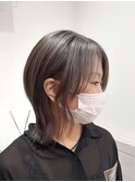前髪長めこなれミディイメチェンウルフ【suiw】昭和町/天王寺