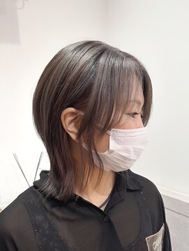 スイ(suiw) 前髪長めこなれミディイメチェンウルフ【suiw】昭和町/天王寺