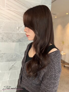 ジル アンク(Jill ankh) 《Jillankh 姫路駅前》グレージュ 髪質改善 顔周りカット