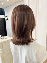 キャアリー(Caary)&nbsp;福山美容室Caary ケアカラー透明感ナチュラルブラウン20代