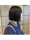 切りっぱなしボブ♪