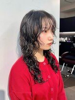 ヴェイン 渋谷(vain)&nbsp;レイヤーロングウルフパーマヘア姫カットレイヤーカット