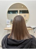 透明感アッシュベージュブラウン
