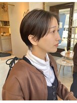 レターバイノベル(letter by novel)&nbsp;大人ショートボブマッシュショートカット前髪あり黒髪ショート