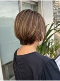 脱白髪染め！白髪ぼかしハイライト