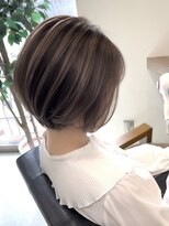シュルール 所沢プロぺ通り店(chorule)&nbsp;ハイライト×艶ベージュ×丸みショート【白髪対応可能】