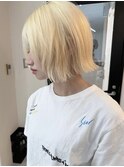 抜きっぱなしブリーチ ブロンドヘア ケアブリーチ