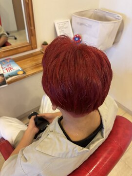 しろの家美容室 ブリーチカラー