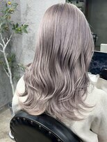 アポロ 横浜駅店(apollo)&nbsp;xカラー/ホワイトグレージュ/レイヤーカット/チェリーブラウン