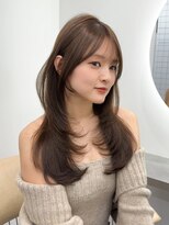 ジュイル ハラジュク(JEWIL HARAJUKU)&nbsp;20代30代大人可愛いレイヤーヘーゼルベージュ縮毛矯正髪質改善