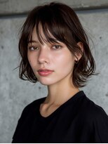 アンドレイ 表参道(andrey) 黒髪カタログ/クラゲヘアー/オリーブグレー/表参道