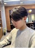 刈り上げセンターパート/津田沼/メンズパーマ/メンズ/ブリーチ