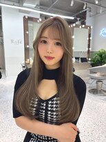 ロール 博多(Role)&nbsp;ベージュカラー/透明感カラー/レイヤーカット/韓国ヘア/顔周り