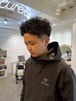 チュール バイ ラランジェ 横川店(ture by LARANJE)&nbsp;刈り上げスパイキーショート×メンズパーマ