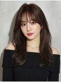 大人ロングレイヤー20代30代40代◎前髪ありレイヤーカット